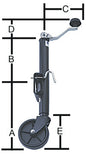 TOP WIND SWIVEL MOUNT TONGUE JACK (BAL)