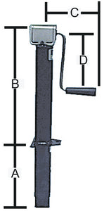 SIDE WIND A-FRAME TONGUE JACK (BAL)