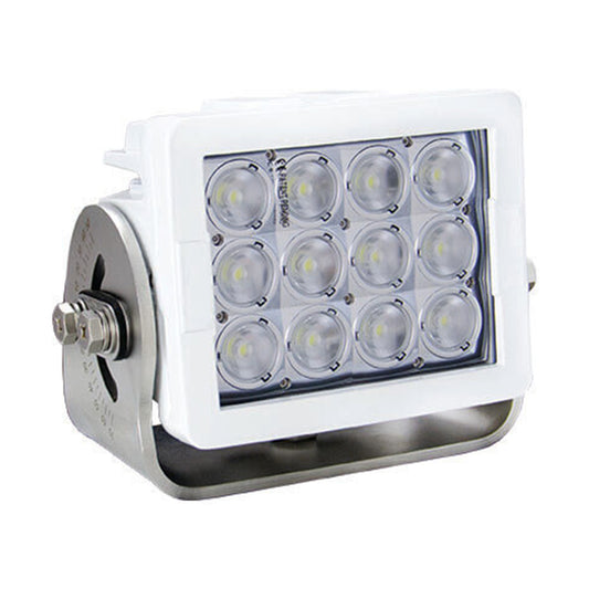 Imtra Offshore 12-LED Marine Deck Light 11-65VDC, 84W, 25°, White Finish, IP68/69K