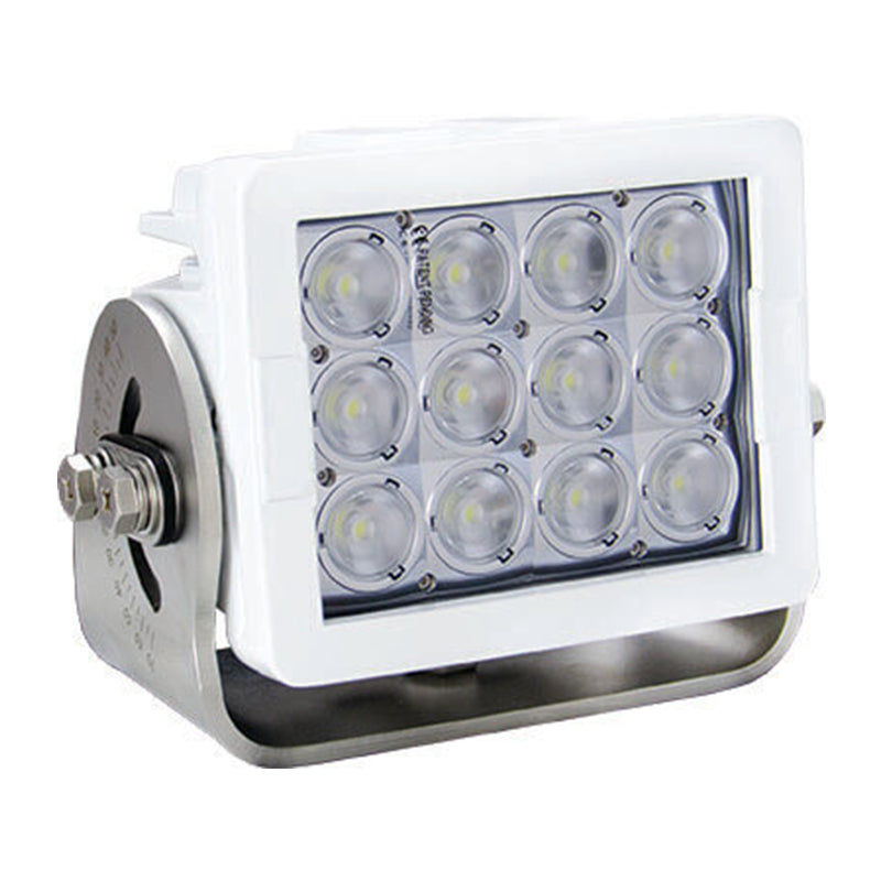 Imtra Offshore 12-LED Marine Deck Light 11-65VDC, 84W, 90°, White Finish, IP68/69K