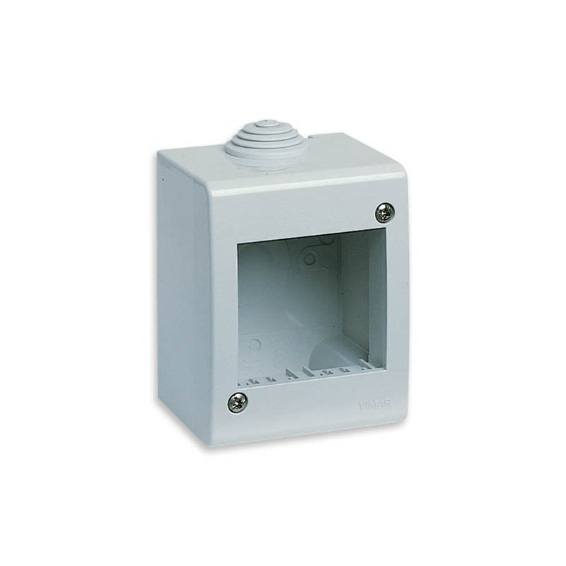 Idea IP40 Enclosure, Surface Mount, 2 Modules Square, Grey