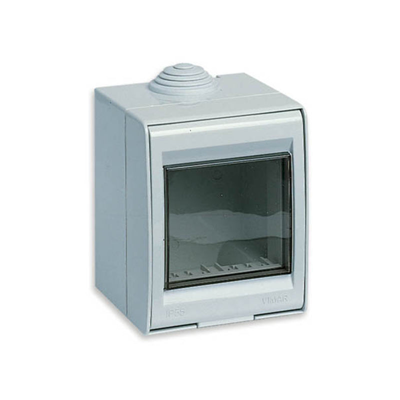 Idea IP55 Enclosure, Surface Mount, 2 Modules Grey