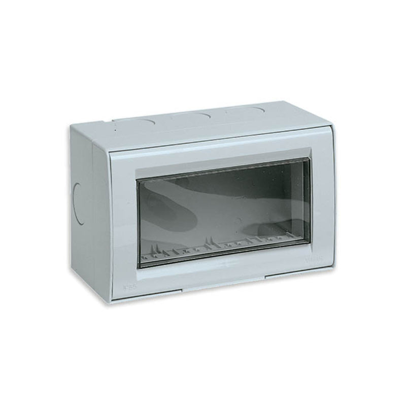 Idea IP55 Enclosure, Surface Mount, 4 Modules Grey