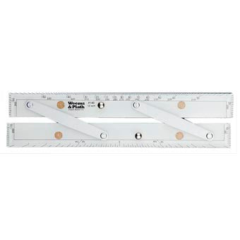 12" Brushed Aluminum Arms Parallel Rule