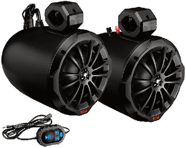 2-WAY AMPLIFIED MARINE GRADE ROLL CAGE/WAKETOWER SPEAKER PODS  (BOSS AUDIO)