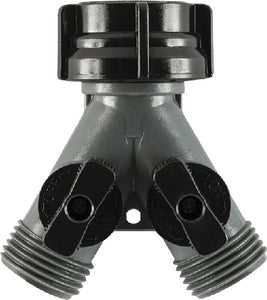 DOUBLE HOSE SHUT-OFF Y CONNECTOR (GILMOUR)