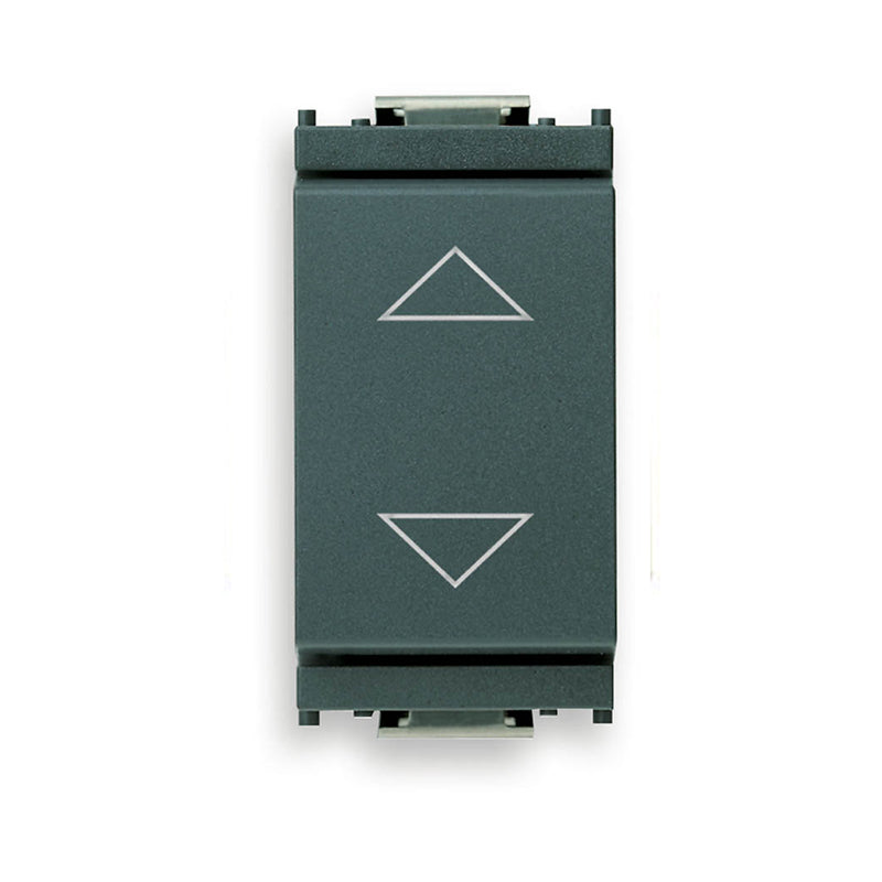 Idea Momentary Switch with Directional Arrows (NO/NO+NO/NO), 2P/2T, 10A, 250V, Grey