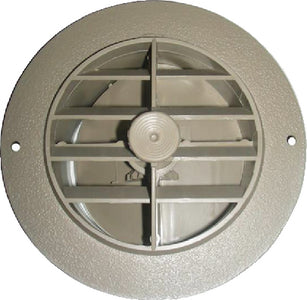 ROTAIRE 4" HEAT OUTLET VENT W/DAMPER (D AND W INC)