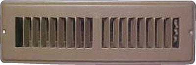 STEEL FLOOR REGISTER W/DAMPER (D&W INC)