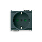 Idea Outlet, Italian/P30, 2P+E, 16A/250V 2 Modules, SICURY, Grey