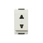 OUTLET: USA/EURO, 2P,15A/250V SICURY, WHITE, IDEA