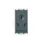 OUTLET: CHINESE,2P+E,10A/ 250V, SICURY, GREY, IDEA