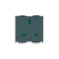Idea Outlet, British, 2P+E, 13A/250V, 2 Modules SICURY, Grey