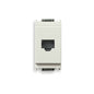 Idea Connector, RJ11 Phone Jack 6-Position/4-Conductor, Screw Terminals, White