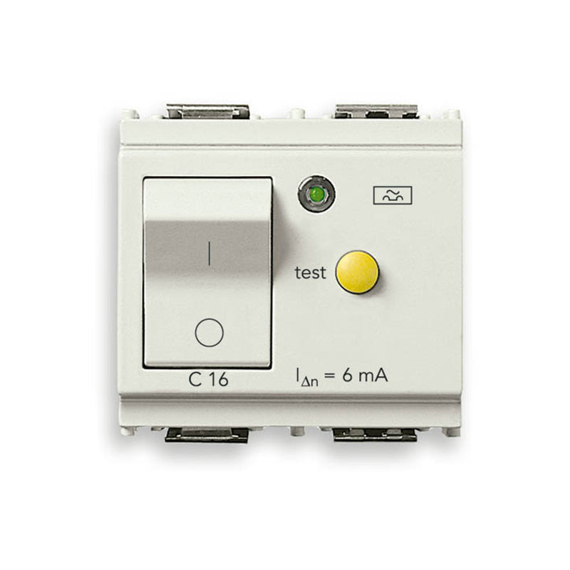 Idea Residual Current Breaker 120-230V, 50/60Hz, 3000A Brk Cap, 2 Mods, White