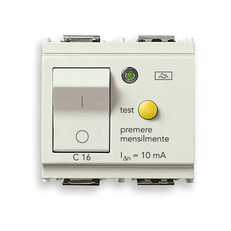 Idea Residual Current Breaker 120-230V, 50/60Hz, 3000A Brk Cap, 2 Mods, White