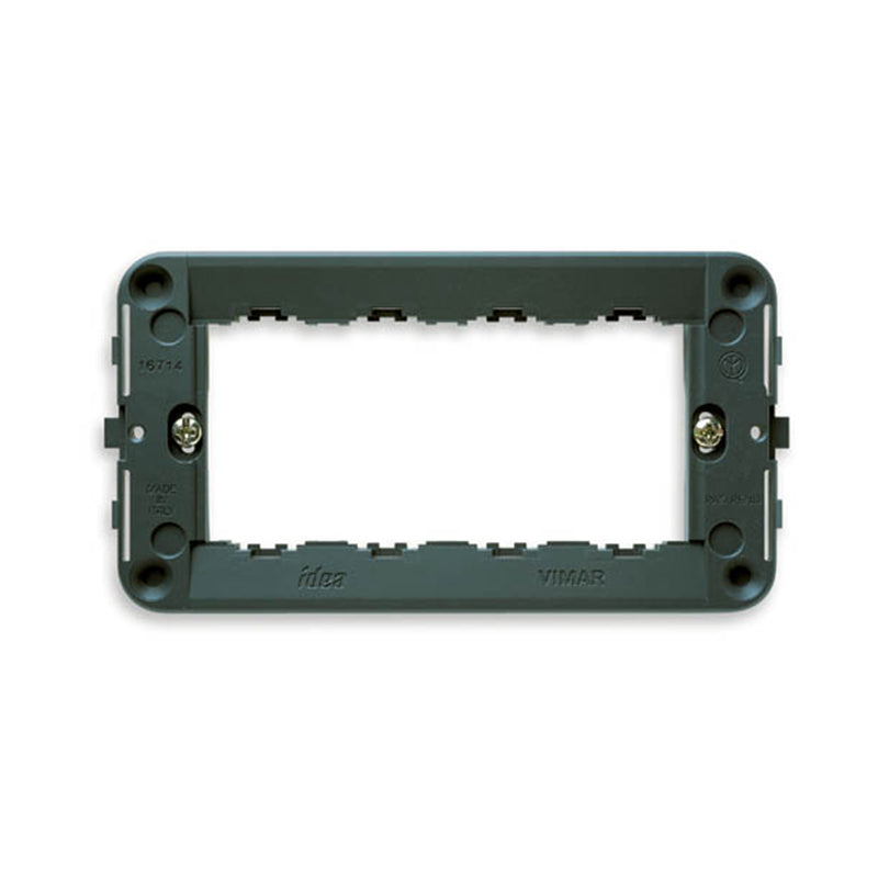 Idea Mounting Frame with Screws 4 Modules, Grey