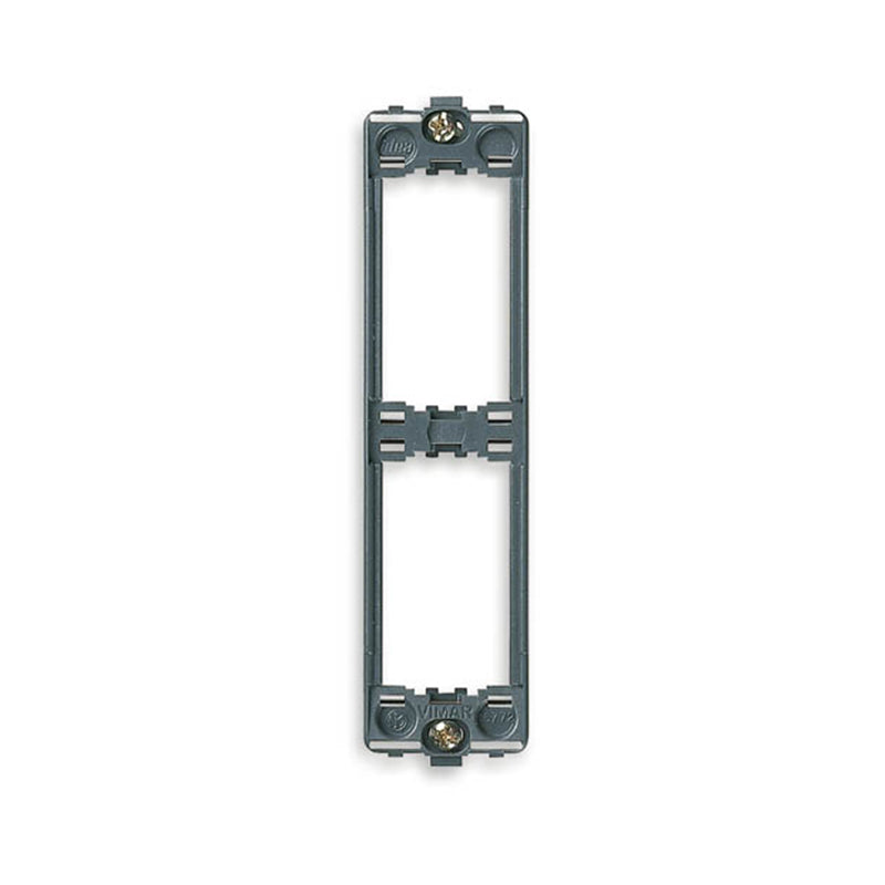 Idea Mounting Frame with Screws, 2 Modules Panel Mounting, Grey