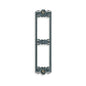 Idea Mounting Frame with Screws, 2 Modules Panel Mounting, Grey
