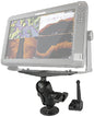 RAM® HEAVY DUTY UNIVERSAL FISHFINDER MOUNT WITH SHORT ARM AND WRENCH (RAM MOUNTS)