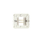 FRAME: 1M GROOVED W/CLAWS FLUSH/SURF-MNT WHITE IDEA