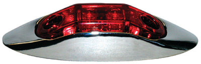 PIRANHA® LED CLEARANCE LIGHT with CHROME BEZEL (ANDERSON MARINE)