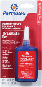 PERMANENT STRENGTH THREADLOCKER RED (PERMATEX)