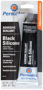 BLACK SILICONE ADHESIVE SEALANT (PERMATEX)