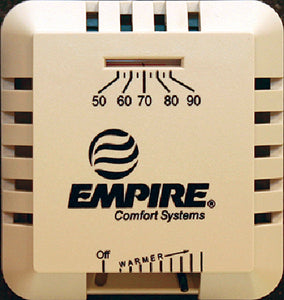 MILLIVOLT OR IP FIREPLACE THERMOSTAT (EMPIRE)