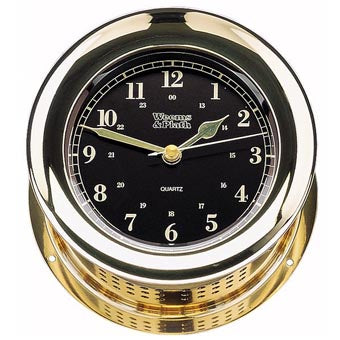 Atlantis Premiere Quartz Clock, Black