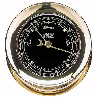 Atlantis Premiere Barometer, Black Dial/ Gold Scale