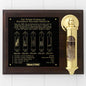 Weems Brass Stormglass & Plaque Set