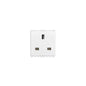 Eikon British Outlet, 2P+E, 13A-250V, SICURY 2M, White,
