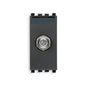 Eikon F-Type Coax Socket, 2400 MHz Max Frequency 1 Module, Grey