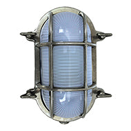 F&S Chrome Bras Bulkhead Light