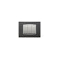 Eikon-Chrome Square Cover Plate, Matte Anthracite C15, Die-Cast Metal, 3 Module