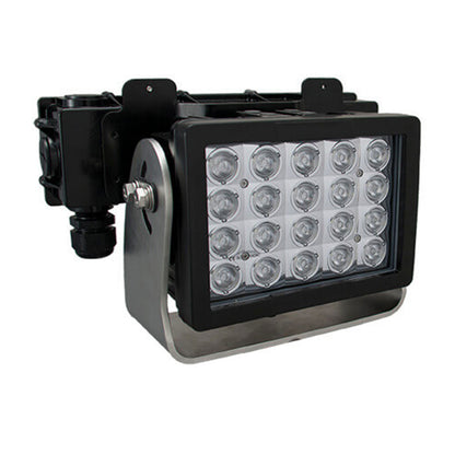 Imtra Offshore 20-LED Marine Deck Light 110-277VAC, 140W, 30 x 65°, Black Finish, IP68/69K