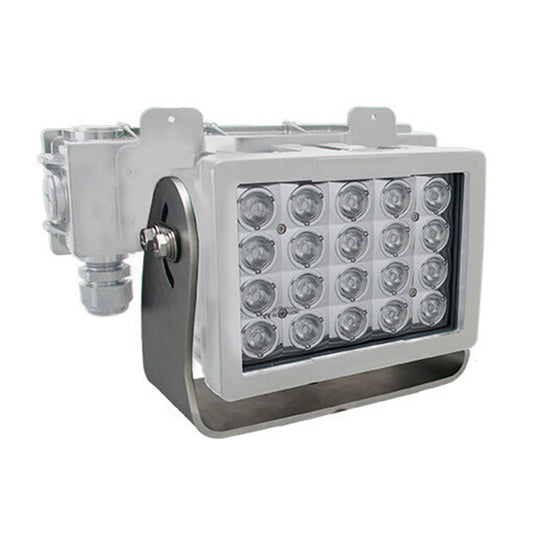 Imtra Offshore 20-LED Marine Deck Light 110-277VAC, 140W, 25°, White Finish, IP68/69K