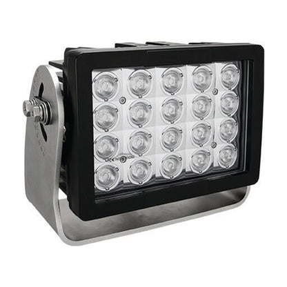 Imtra Offshore 20-LED Marine Deck Light 110-277VAC, 140W, 25°, Black Finish, IP68/69K