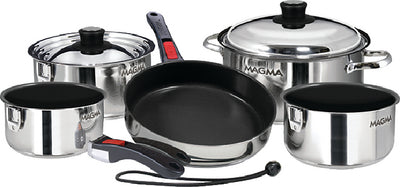 10 PIECE GOURMET "NESTING" NON-STICK COOKWARE SET (MAGMA)