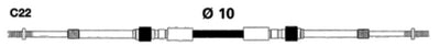 C22 - 4300 TYPE CLAMP MOUNT CONTROL CABLES (UFLEX)