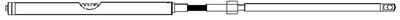 M86 UNIVERSAL RACK STEERING CABLE (UFLEX)