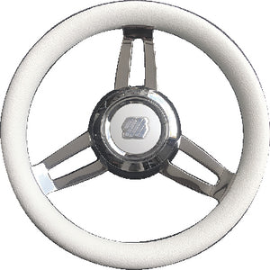 STEERING WHL WHT POLY CHROME