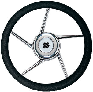 5 SPOKE NON-MAGNETIC STAINLESS STEEL STEERING WHEEL (UFLEX)