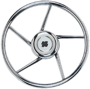 5 SPOKE NON-MAGNETIC STAINLESS STEEL STEERING WHEEL (UFLEX)