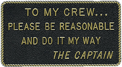FUN PLAQUE (BERNARD ENGRAVING)