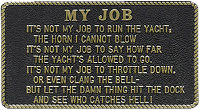 FUN PLAQUE (BERNARD ENGRAVING)