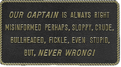FUN PLAQUE (BERNARD ENGRAVING)