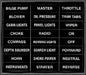 PRESSURE SENSITIVE IDENTI-LABEL SETS (BERNARD ENGRAVING)