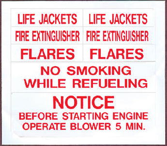 PRESSURE SENSITIVE IDENTI-LABEL SETS (BERNARD ENGRAVING)